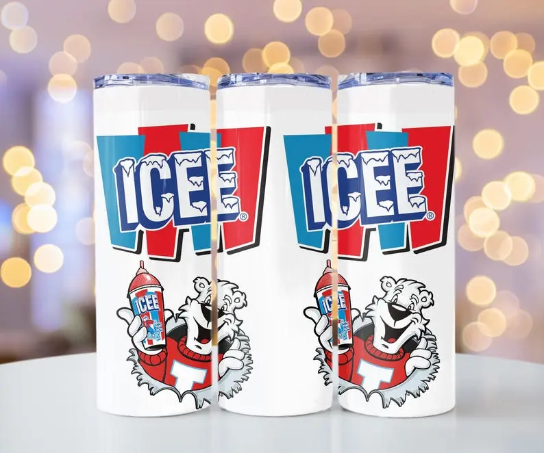 ICEE Retro Throwback Polar Bear The Original Frozen Treat 20 oz Stainless Steel Skinny Tumbler