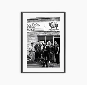 The Sopranos Photography Poster - Black and White Wall Art Poster
