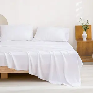 White King, 100% Viscose Derived from Bamboo, Cooling Summer King Size, Deep Pocket Up to 16", Silky,  Pillowcases