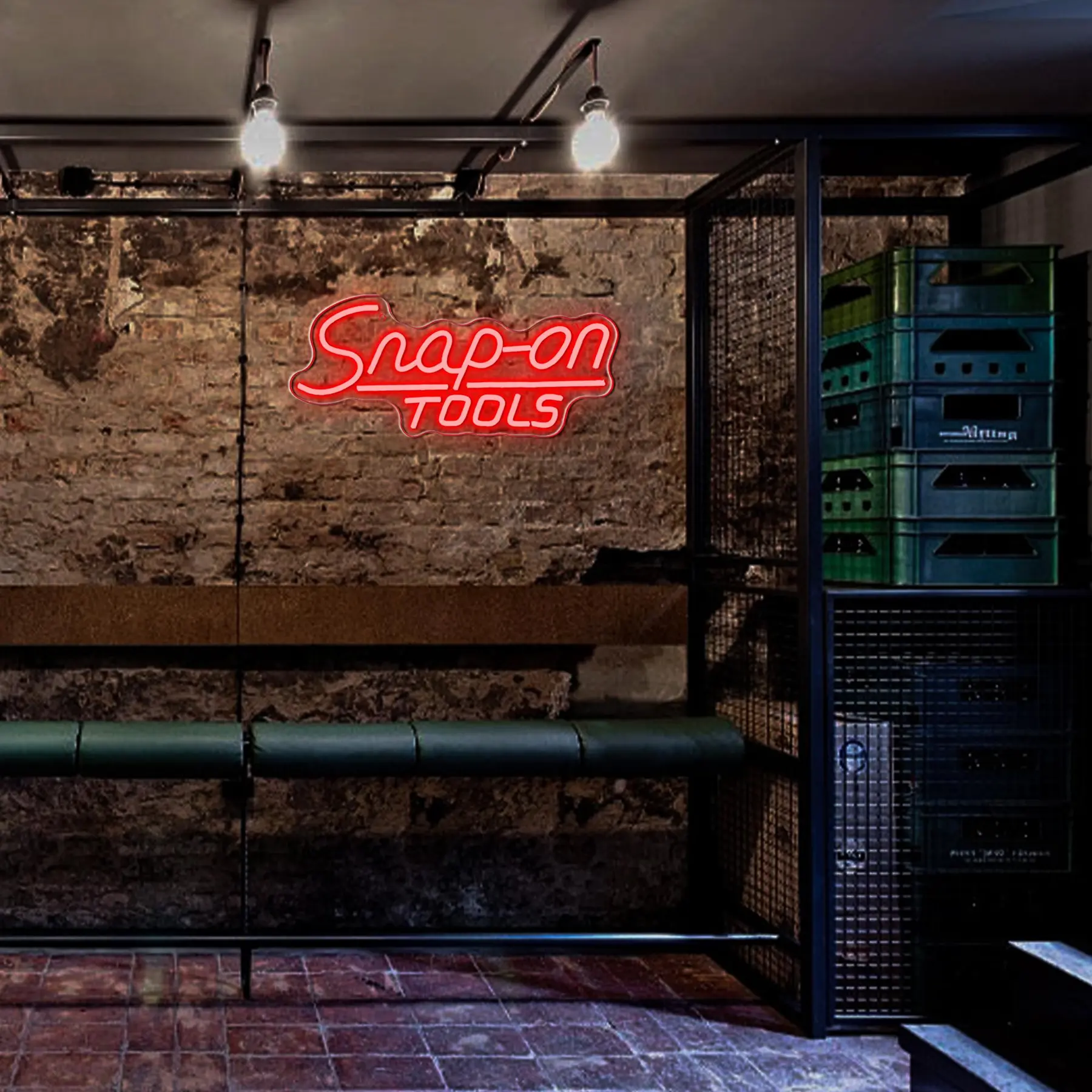 Snap-on Tools Neon Sign, USB Powered Neon Sign, Home Decor Wall