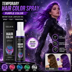 Come on! Be the center of attention yourself! The two-in-one fashionable hair dye styling spray with a gentle formula. Portable DIY hair dye color adjustment spray. Suitable for everyday party use.