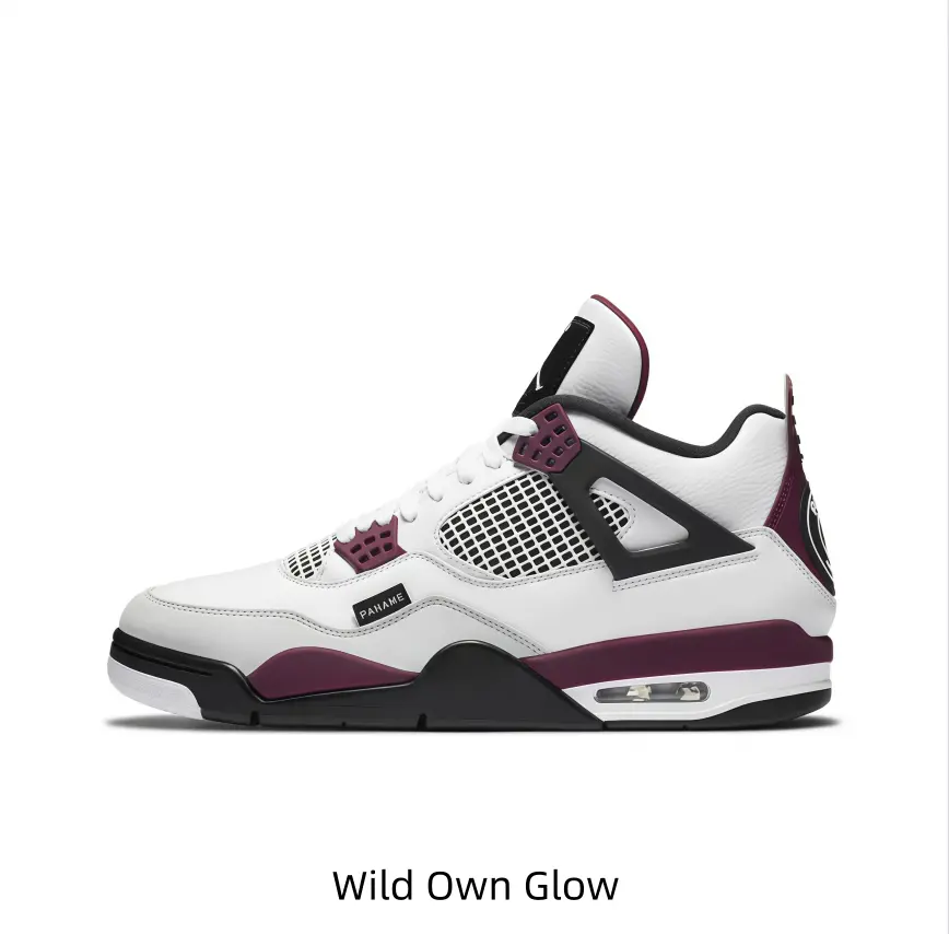 Clean White Mid-cut Lifestyle Trainers Deep Wine Hardware Embellishments Breath Textile Mesh Windows Suited For Gentle Smart-casual Daily Matching