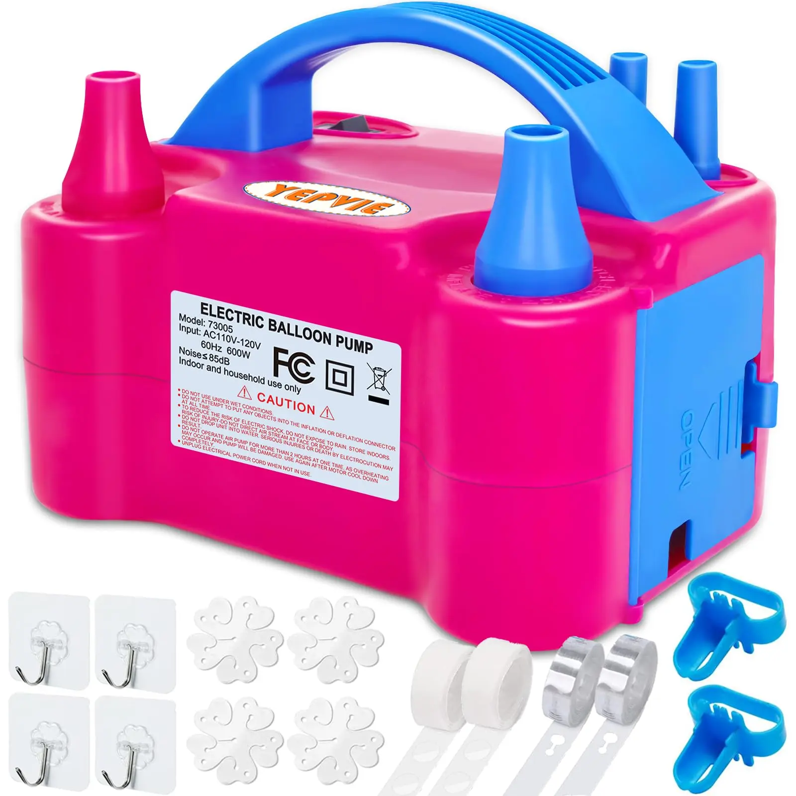Electric Balloon Pump  Portable 2 Modes Blower Machine With 14 Arch Kits Air For Inflator Party Decoration