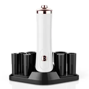 Nail Polish Mixer Glue Shaker with 2 Connectors and 8 Caliber, Must Have Tech Tool with Min Fan For Nail, White