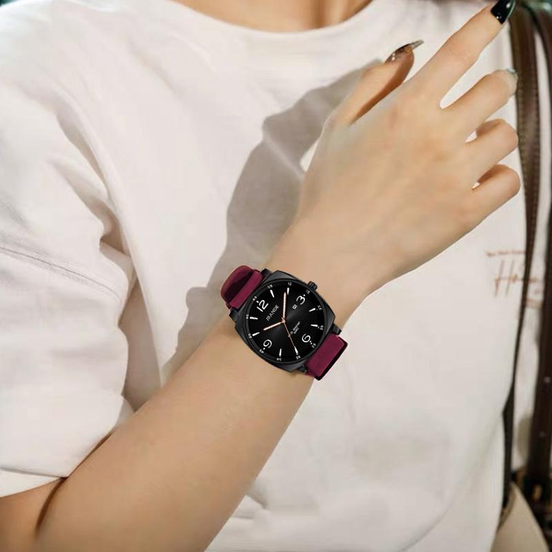Fashion watch, casual and stylish design, open dial watch with a silicone strap—waterproof and luminous, suitable for all occasions and an excellent gift for women.
