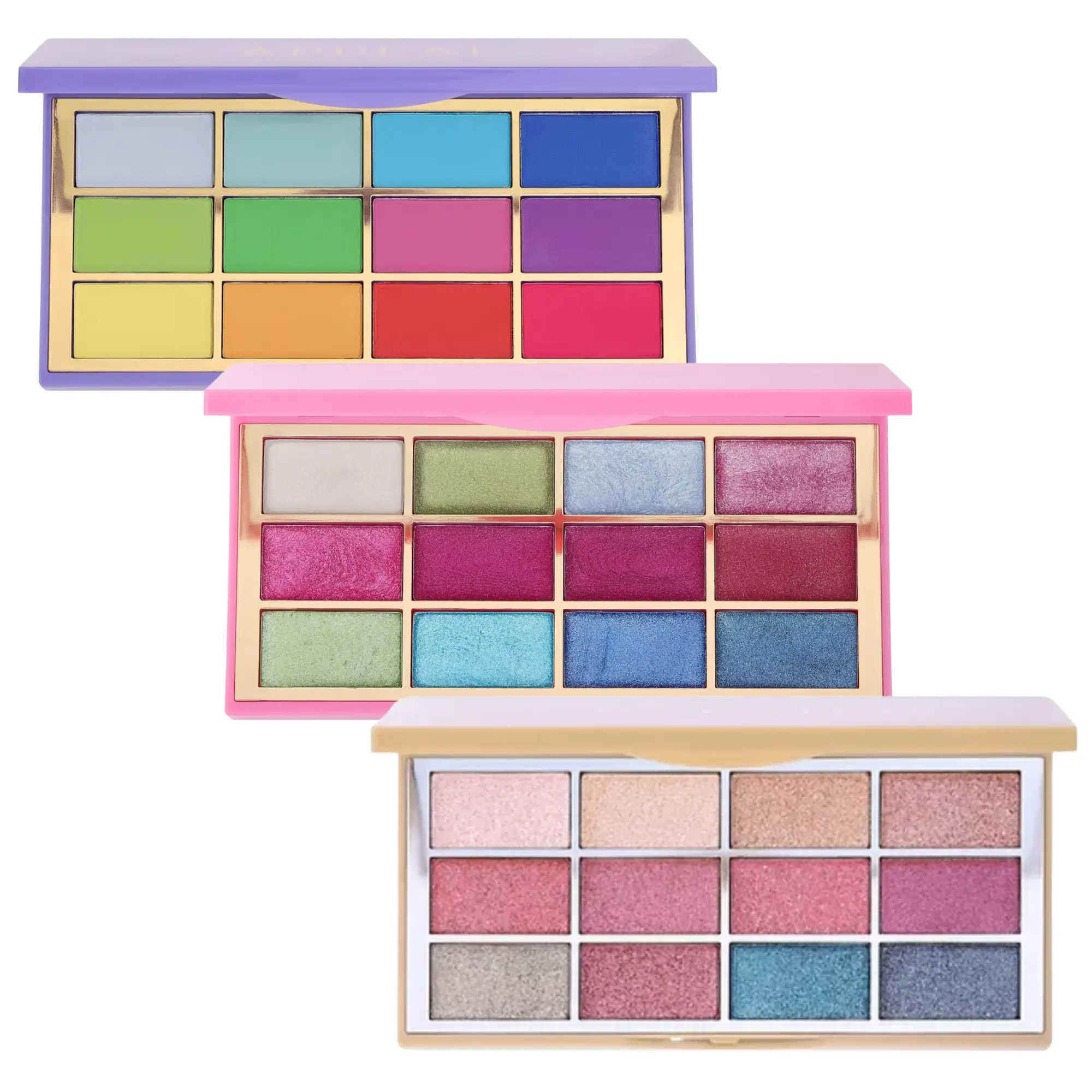 Eyeshadow Palette | Nudes, Brights, Shimmer, Matte, Rainbow, Cream, Powder, Glitter Long Lastic Makeup Palette For All Skin Types Clean Girl Matte Glass Skin Korean