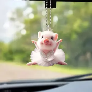 2PCS 3-Way Magic Charm for Car Mirror Backpack Keychain Cutest Accessory Easter Cottagecore Gift 2025 Trend Decor