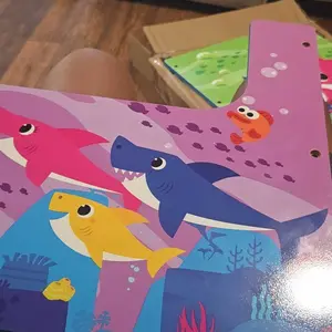 Baby Shark Chair Desk with Storage Bin