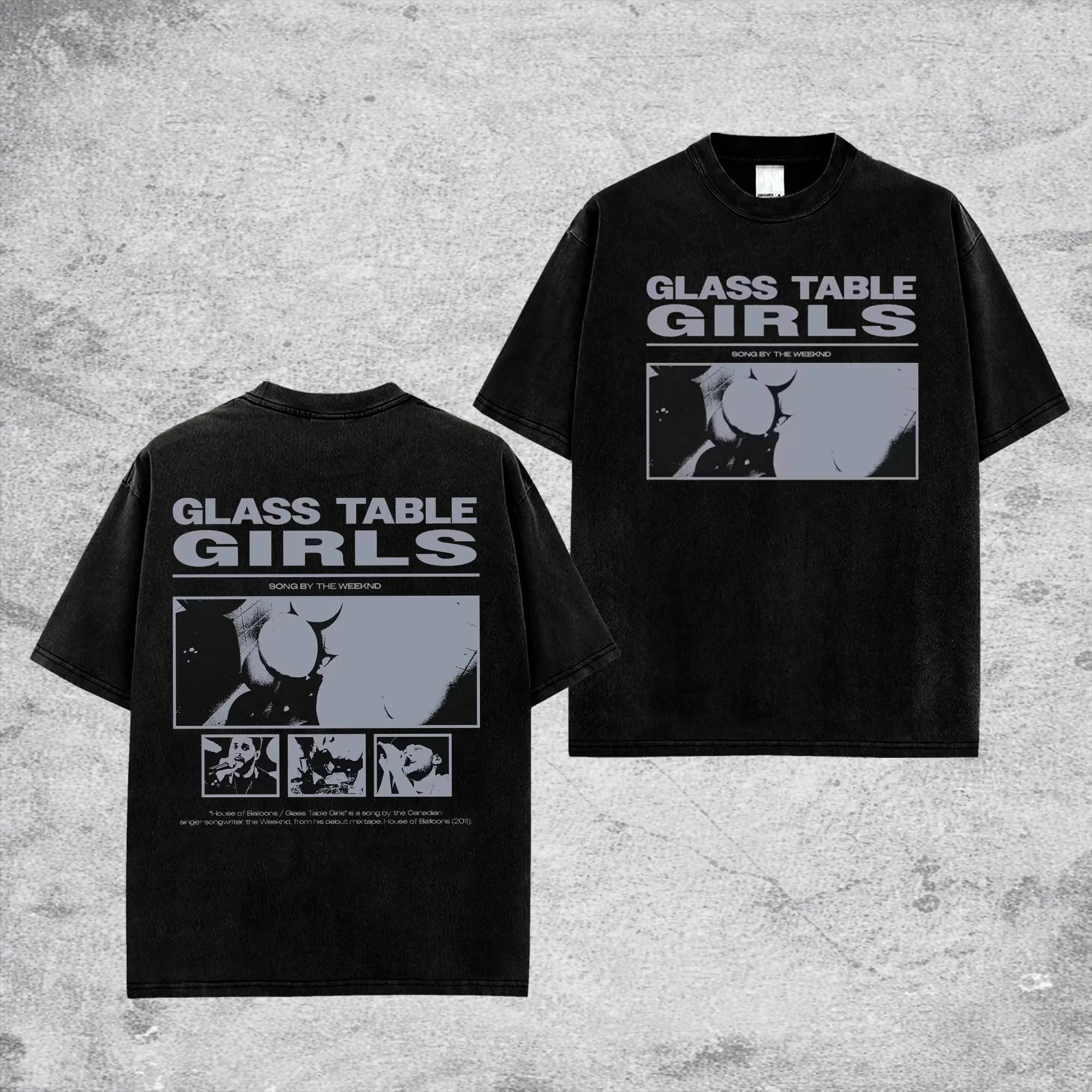 Weekend Glass Table Girls Retro Unisex 100% Heavyweight Cotton T-Shirt, Weekend After Hours Til Dawn Tour 2026 100% Heavyweight Cotton Music Hiphop Shirt, Oversized Vintage Tee, Rap Hiphop Merch, Gift for Music Fans, Pop Culture Shirt