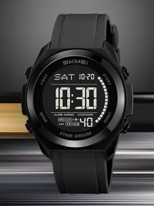 SKMEI Digital Watches for Men, Stylish Waterproof Sports Watch with LED Display, Perfect for Everyday Activities, Fashionable Wristwatch