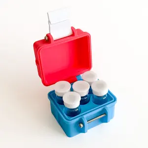 The Tiny - 5 3ml Vial Peptide Case Fits in Palm of Hand Multi-Colored Compact Storage Solution