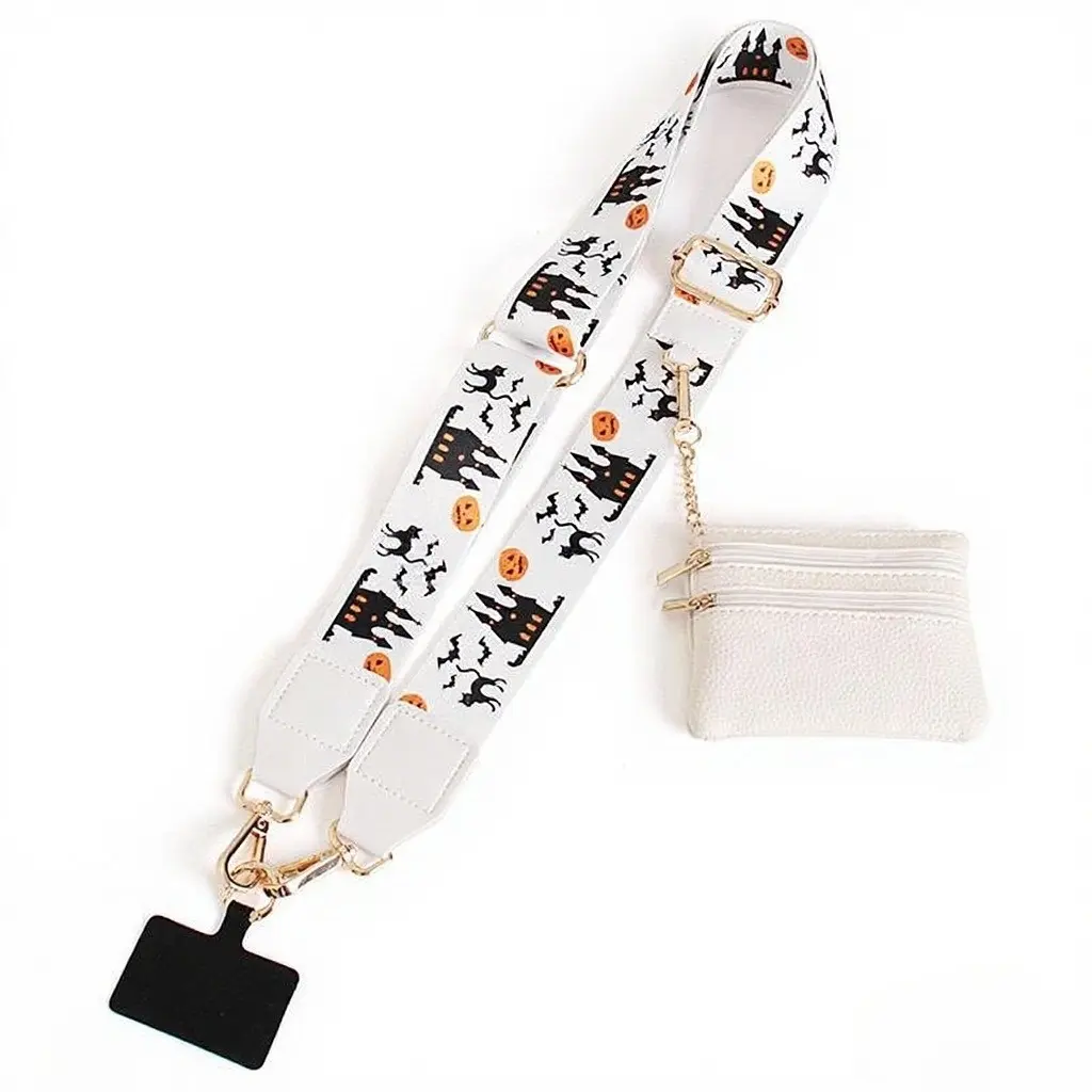 Halloween Adjustable Crossbody Phone Strap, Multi-Functional Bag Charm, Perfect Gift for Girlfriend, Fits All Smartphones & Backpacks