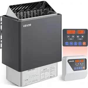 VEVOR Sauna Heater, 2KW AC 120V Electric Sauna Stove, Dry Steam Bath Saunas Stove with Pre - Drilled Bracket, Fit 52.9 to 88.2 CU. FT Saunas Rooms, Steam Bath Stoves for Home, Commercial, Leisure Venues
