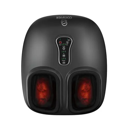 COMFIER Shiatsu Foot Massager with Heat, Vibration,Rolling Compression Feet Massager Machine for Plantar Fasciitis,Neuropathy Pain,Gifts for Her,Him Fits Size up to 13“ Multiple Modes,back to school,back to school haul techvibes
