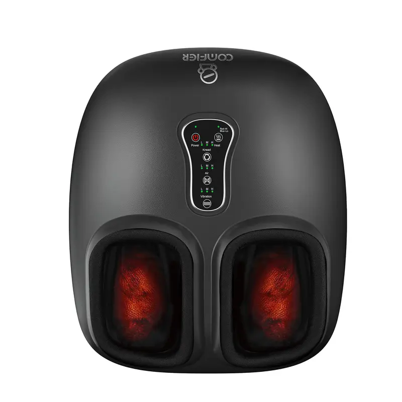 COMFIER Shiatsu Foot Massager with Heat, Vibration,Rolling Compression Feet Massager Machine for Plantar Fasciitis,Neuropathy Pain,Gifts for Her,Him Fits Size up to 13“ Multiple Modes,back to school,back to school haul techvibes