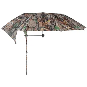 Tree Stand Umbrella, 58" Wide Camo Hunting Umbrella for Tree Stand, Weather-Resistant Treestand Roof Quick Set, Portable Hunting Accessories