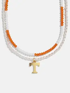 University of Tennessee Beaded Logo Necklace Set - University of Tennessee