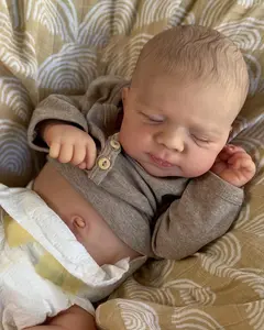 Reborn Baby Dolls Full Body Boy 18 Inch Lifelike Baby Doll Soft Vinyl Real Life Size Babies Realistic Newborn Babies Reborn Toddler Dolls
