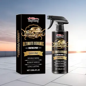 Quick Ceramic Coating Spray for Cars Nano Wax Sealant Polish Instant Double Shine Hydrophobic Protection Anti Dust UV Guard Easy Apply Long Lasting Gloss Restorer 120ml 4 fl oz