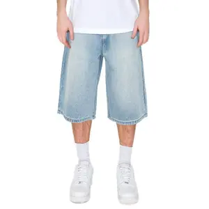 VICTORIOUS Oversized Baggy Fit Denim Shorts Best Selling Jorts for Men Streetwear Cotton 100%