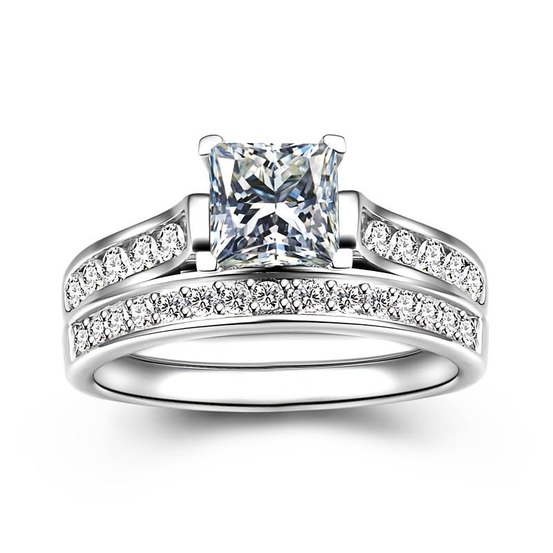 Exquisite Couple's Stainless Steel Wedding Ring Set - Durable, Hypoallergenic, and Comfortable - Perfect Valentine's Day Gift for Her and Him