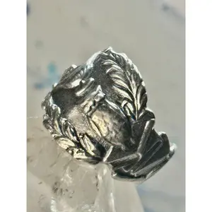 Owl spoon ring size 7.25 graduation band graduate books globe  sterling silver girls women