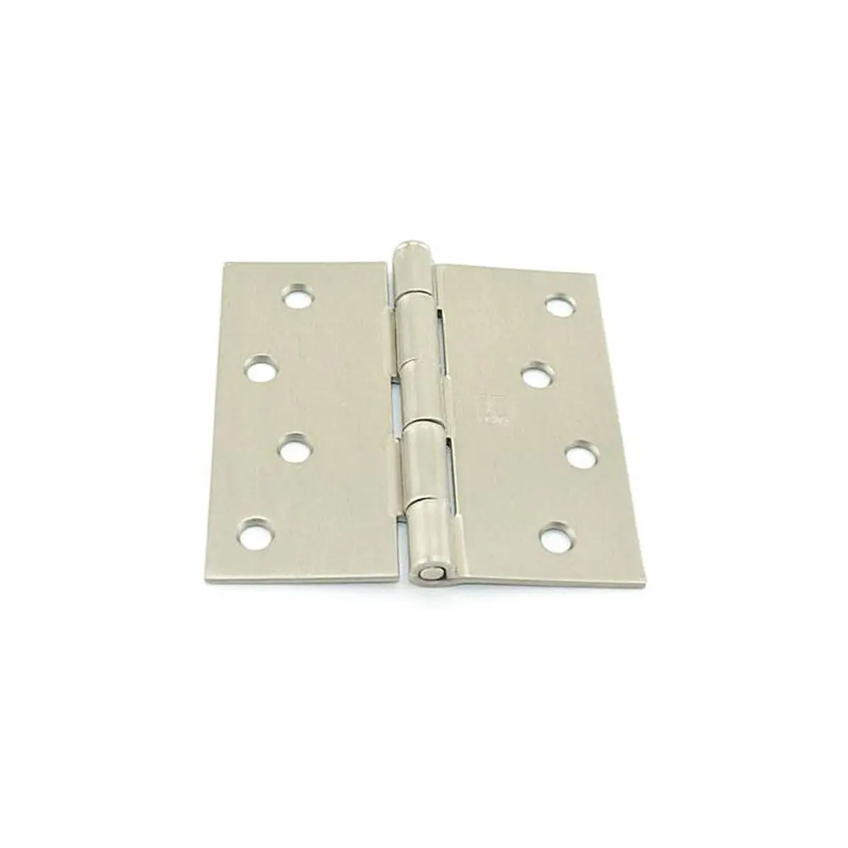 Hager RCBB1741415EA14 4 x 4.4 in. Hinge with .25 in.Radius Corners Full Mortise Residential Weight Ball Bearing Hinge No.034510 Satin Nickel
