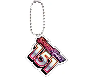 Pokémon Scarlet & Violet Acrylic Keychain Binder Tags (EN) - Pokémon TCG Organizer Accessory for Progress Tracking, Chase/Master Set Cards, Tournament Decks, Ideal Gift