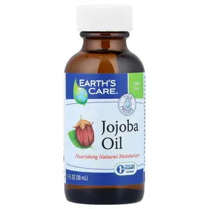 Earth's Care 100% Pure Jojoba Oil, Cold Pressed, 1 fl oz (30 ml)