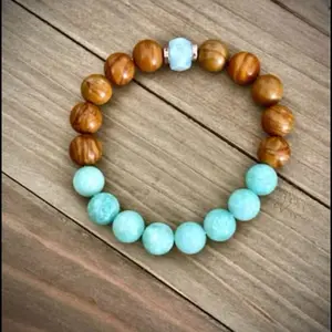 Polished yellow jasper /emerald crystal jade stone.