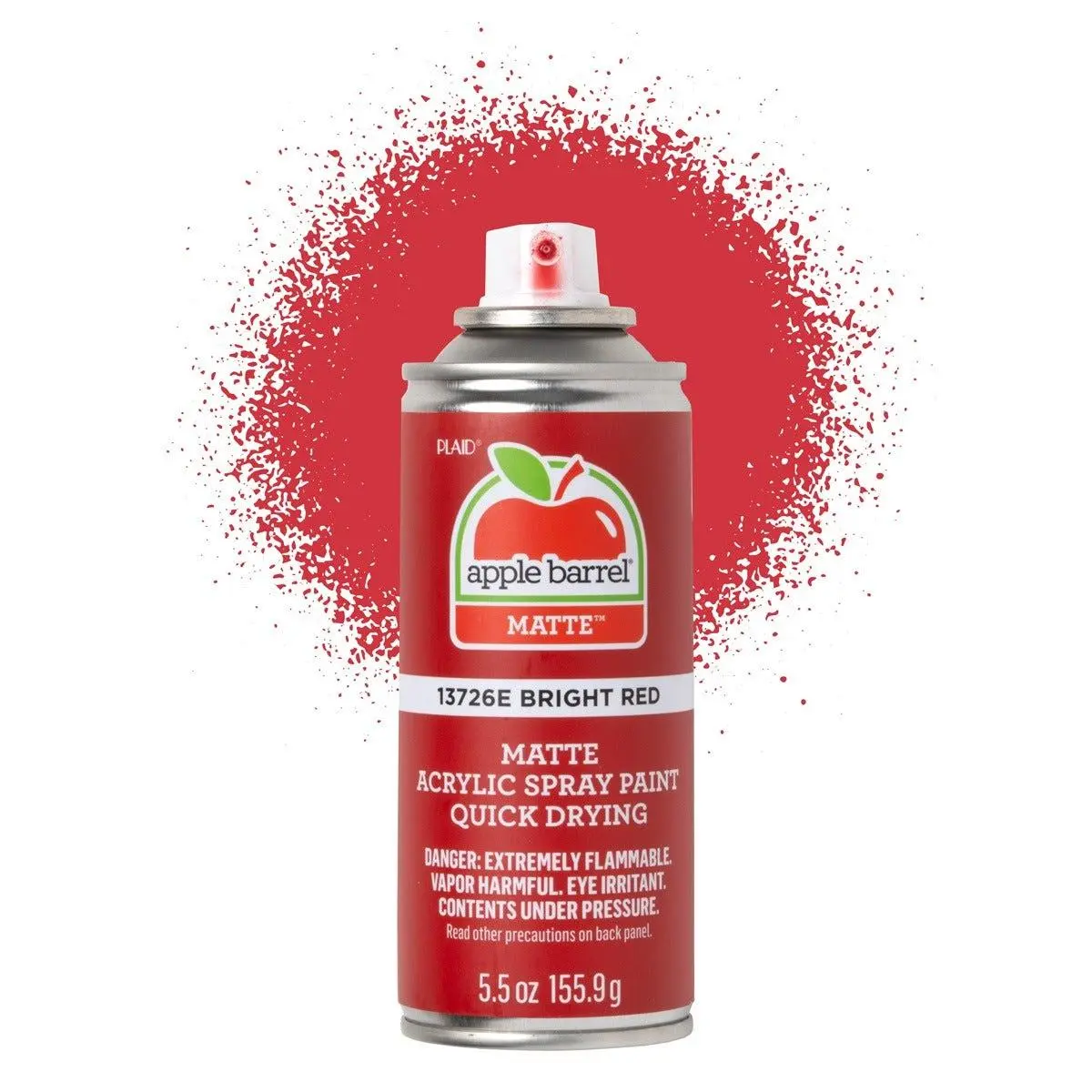Apple Barrel Matte Acrylic Spray Paint - Bright Red -13726E