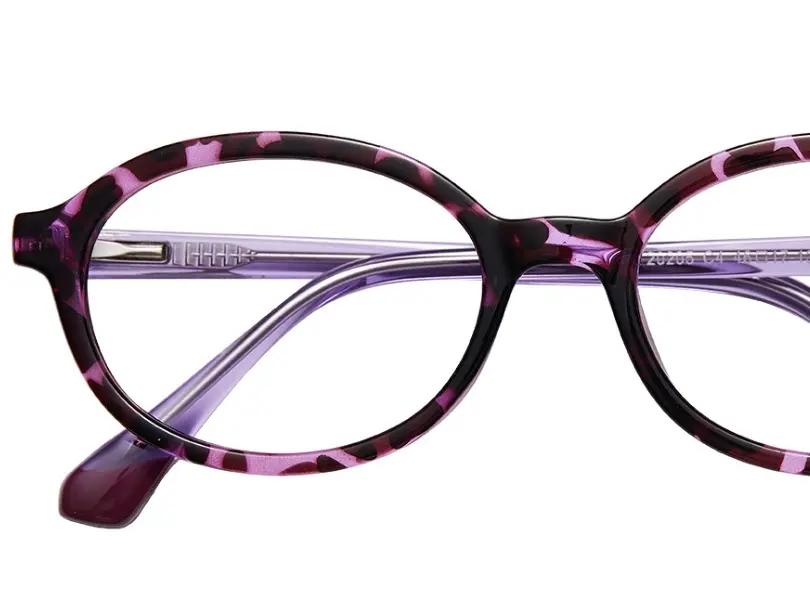 Kids Blue Light Blocking Glasses for School | Purple Leopard Lightweight Computer Glasses