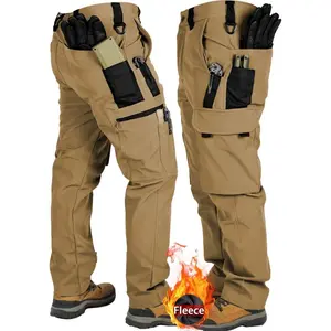 1PC Men's Heavy-Duty Tactical Winter Pants - Thickened Insulated Work Pants with Multi-Pocket Design - For Hiking, Hunting, Military, Construction - All Season Outdoor Pants, Winter Work Pants For Men, Snow Pants Men, Mens Gifts