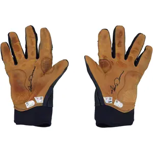 Jarren Duran Boston Red Sox Autographed Game-Used Navy Bruce Bolt Batting Gloves from the 2025 MLB Season - Fanatics Authentic Certified