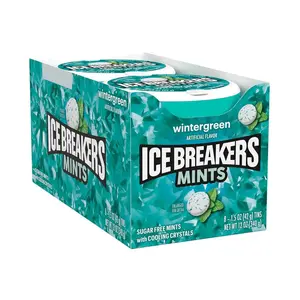 ICE BREAKERS Wintergreen Sugar Free Breath Mints Tins, 1.5 oz (8 Count)