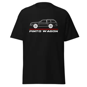 Premium T-Shirt For Pinto Wagon Car Enthusiast Grandpa Dad Son Birthday Gift Men's Tee Classic Cotton