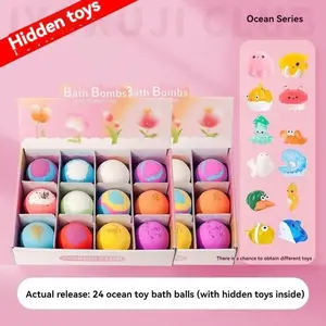 Children Bath Ball Set with Toy Surprise Sensory Glow-In-The-Dark Plush Balls, Perfect Christmas Gift for Boys and Girls