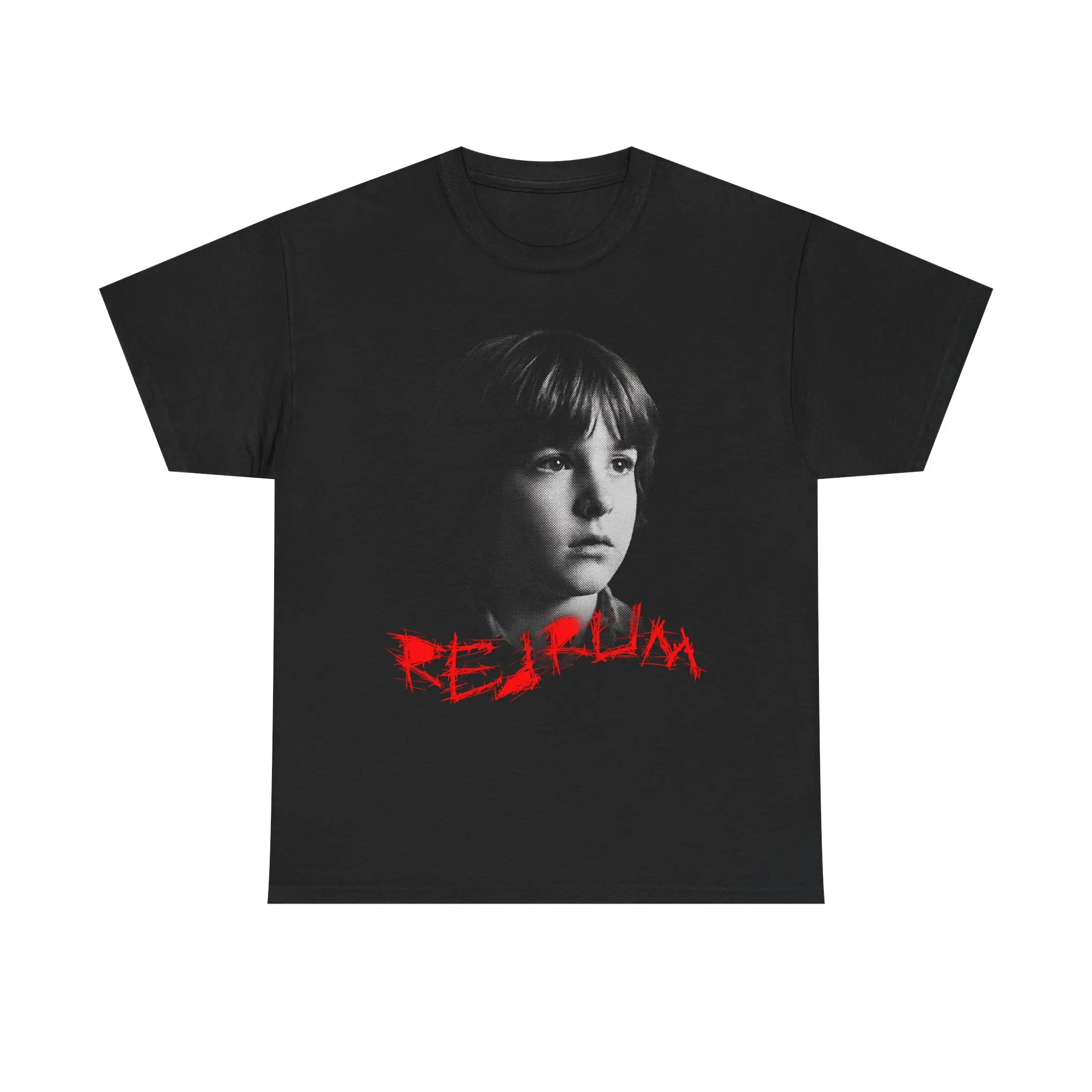 REDRUM Danny Torrance Halftone Villain T-Shirt - Limited Edition Retro Horror Graphic Tee