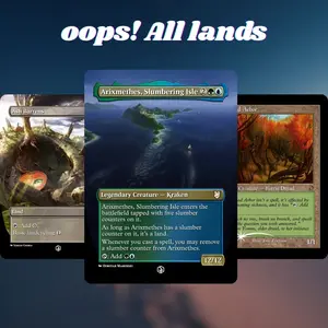 MTG Proxy 100+ Cards – Oops! All Lands – Mono-Colorless Land-Only Meme Strategy – Unique EDH Commander Gift Deck for Card Game Fans