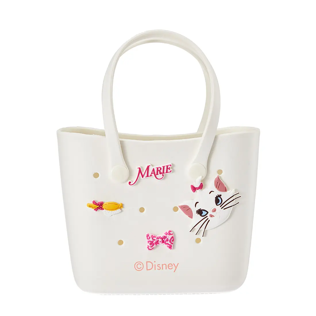 MINISO Disney Marie Cat Lunch Bag, Large Lunch Tote with Breathable Hole Design, Cute Reusable Waterproof Food Bag for School, Work & Picnic