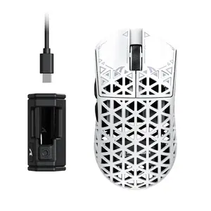 ATTACK SHARK R5 Ultra Carbon Fiber Wireless 8K Gaming Mouse 39g SUPERLIGHT, PixArt PAW3950MAX Gaming Sensor, 8000Hz Wireless Polling Rate, MCU Nordic 52840, DPI up to 42000, BT/2.4G Wireless/Wired