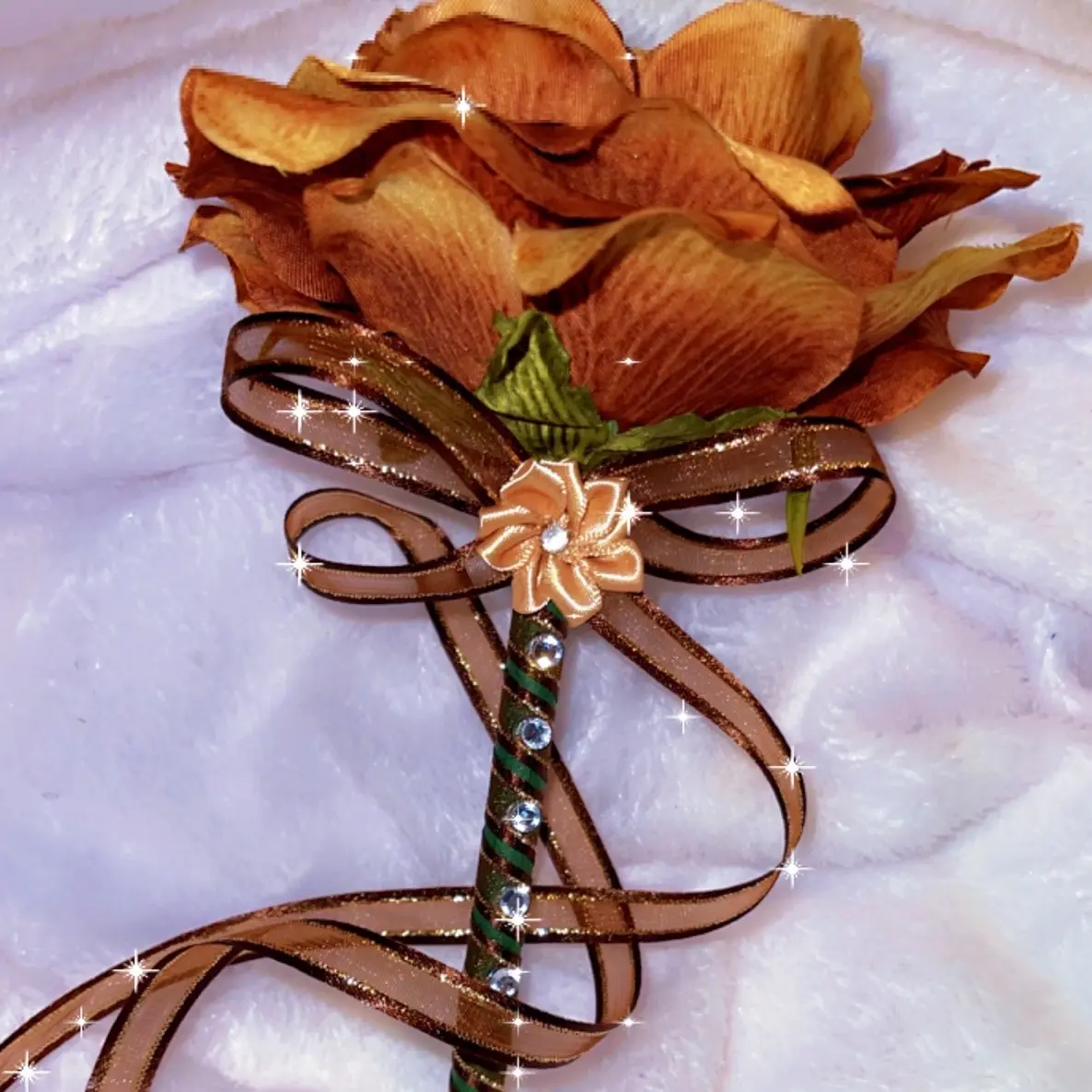 Brown wood rose