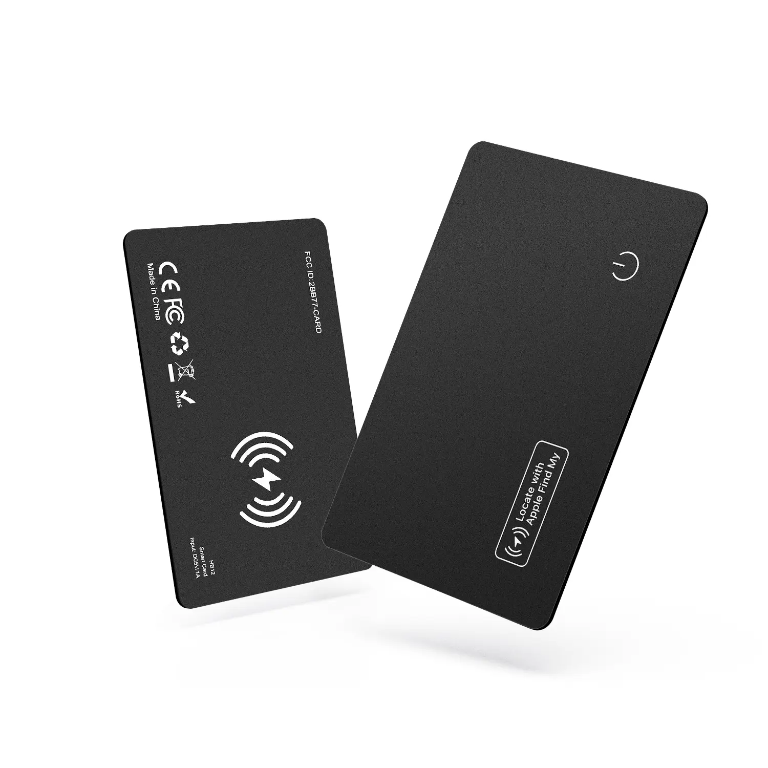 1 Pack Wallet Tracker Card (iOS Only) - Work with Apple Find My, Bluetooth Tracker Smart Card Wallet Finder, Smart Tracking Tag, Slim, IP68 Waterproof, Item Locator for Luggage Tags, Passports, Purse