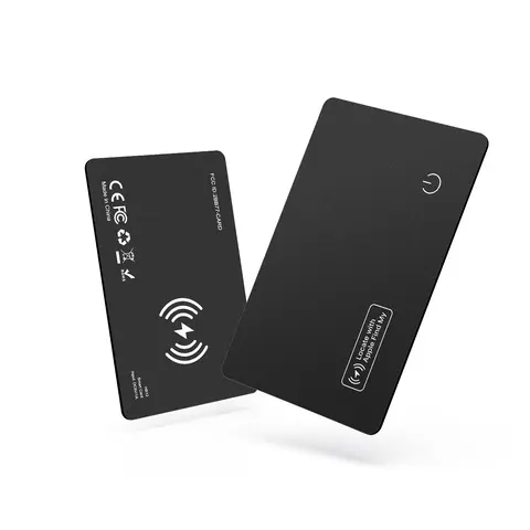 1 Pack Wallet Tracker Card (iOS Only) - Work with Apple Find My, Bluetooth Tracker Smart Card Wallet Finder, Anti Lost Wireless, Slim, IP68 Waterproof, Item Locator for Luggage Tags, Passports, Purse
