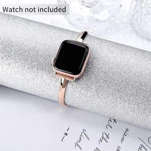 Girouette Bangle Style Watch Band for Apple Watch (Band Only), Fashionable Watch Band for Women, Replacement Watch Band for iWatch Series, Smart Watch Accessories