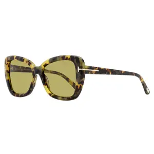 Tom Ford Maeve Butterfly Sunglasses TF1008 55J Vintage Havana 55mm FT1008