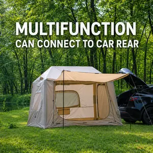 4 Season Oxford Inflatable Rear Tent, Custom Made Accommodate 4-8 People. Outdoor Tent With A Manual Inflation Pump Suitable For Picnics, Self-driving Tours, Tents, Sunshade Shelters Compact Group Activities
