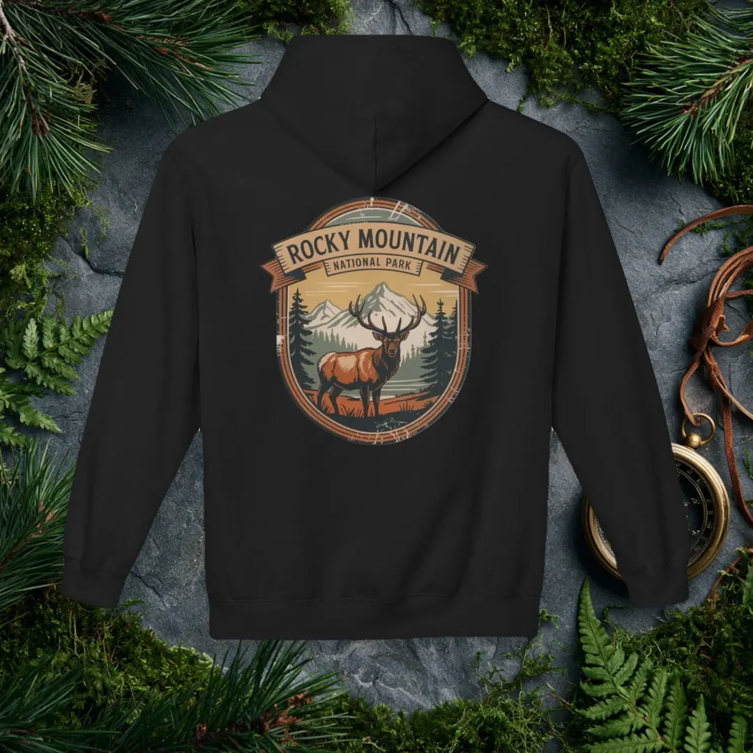 Rocky Mountain - Unisex Midweight Softstyle Fleece Hoodie