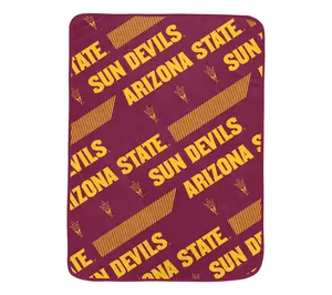 Pegasus Sports NCAA Slanted Half Stripe Wordmark Blanket