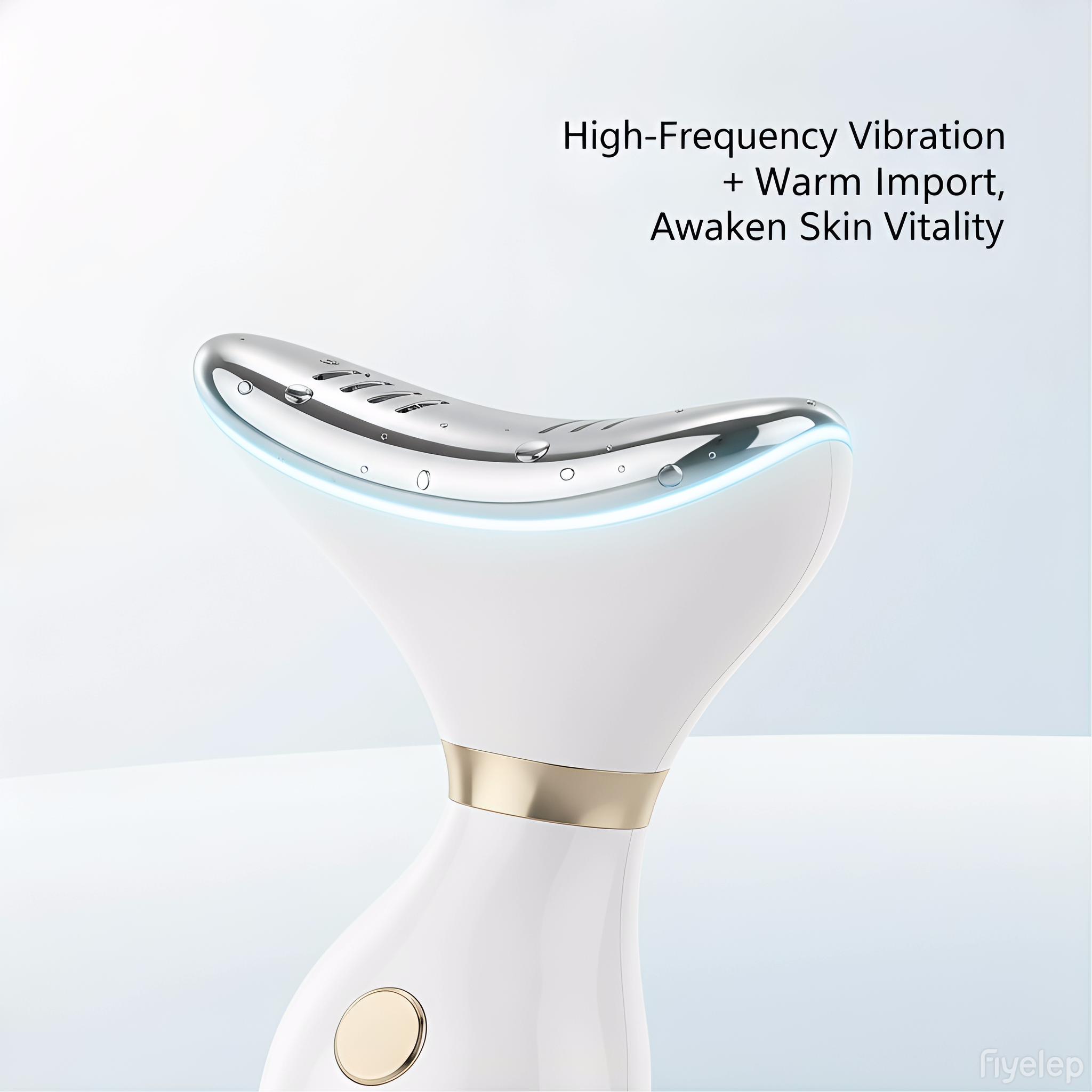 Premium Neck Lifting & Tightening Device, Advanced EMS Microcurrent & Heat Therapy for Anti-Aging, Firms & Smooths Neck Skin, Reduces Fine Lines, Ergonomic Design, USB Rechargeable Skincare Tool